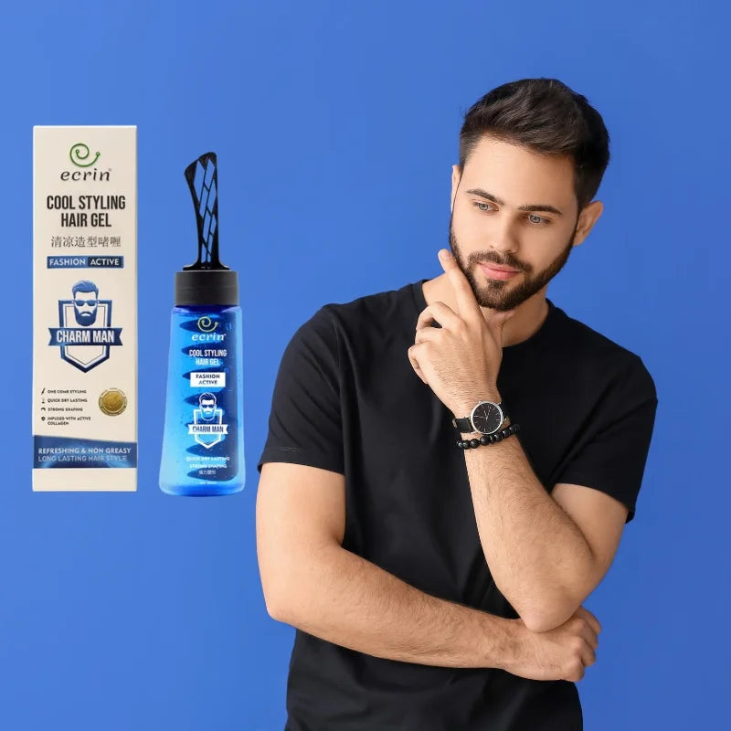 ECRIN Cool Styling Hair Gel | Strong Hold & Fresh Effect – 280ml