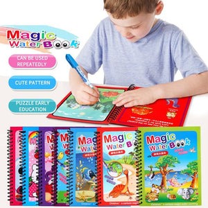 Magic Colouring Book with Water Pen | Mess-Free Kids’ Fun