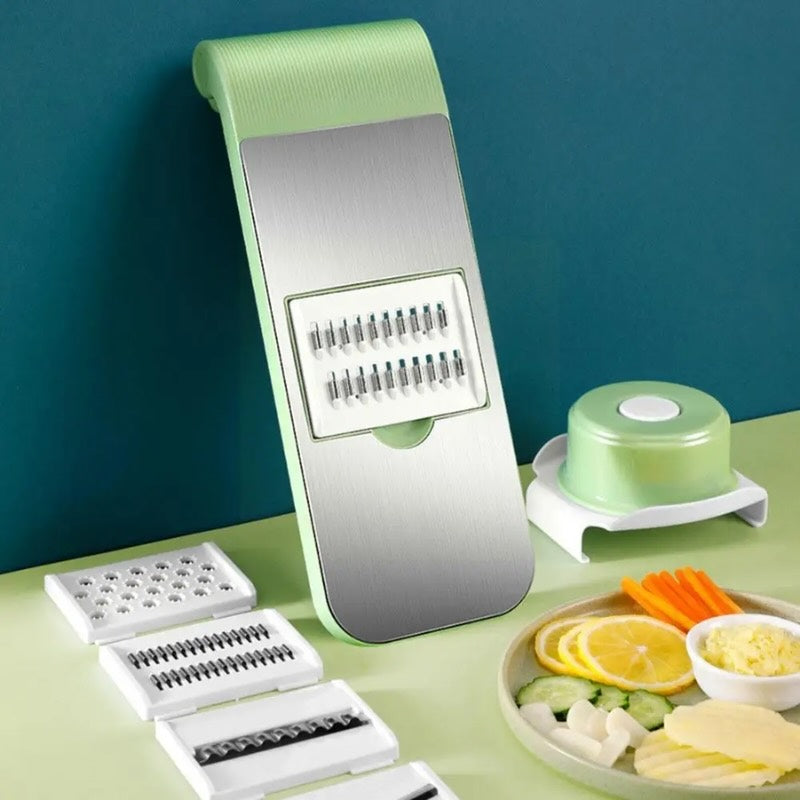 5-Blade Vegetable Cutter & Grater – Stainless Steel