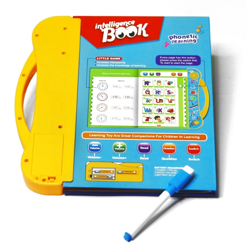 Intelligence Learning Book for Kids | Interactive Letters & Numbers