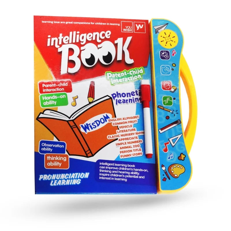 Intelligence Learning Book for Kids | Interactive Letters & Numbers
