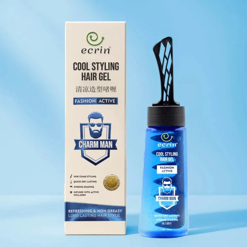 ECRIN Cool Styling Hair Gel | Strong Hold & Fresh Effect – 280ml